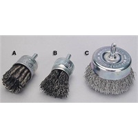 Heavy Duty Steel Wire Brushes with 1/4" Shank