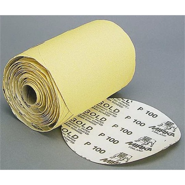 Mirka 6'' Adhesive-Back Sandpaper