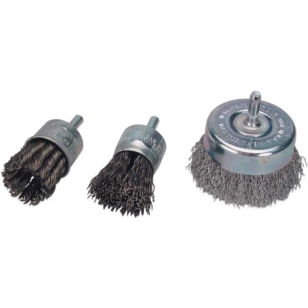 HeavyDuty Steel Wire Brushes with 1/4" Shank TP Tools & Equipment