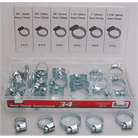 34-Pc Hose Clamp Assortment