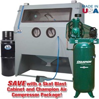 976 Abrasive Blast Cabinet & Champion® Compressor Package Special