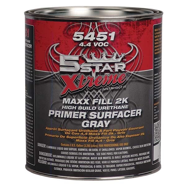 5STAR® MaxxFill Urethane Primer (2K) Gray, Gal TP Tools & Equipment