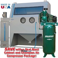 1536 Abrasive Blast Cabinet & Champion® Compressor Package Special