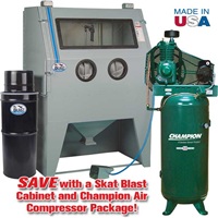 966 Abrasive Blast Cabinet & Champion® Compressor Package Special