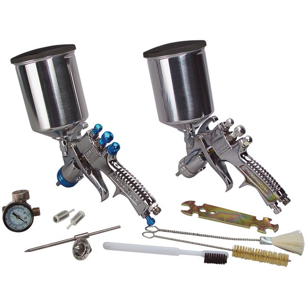 DeVilbiss StartingLine 2Gun HVLP Spray Gun Set TP Tools & Equipment