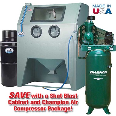 960-T Abrasive Blast Cabinet & Champion® Compressor Package Special