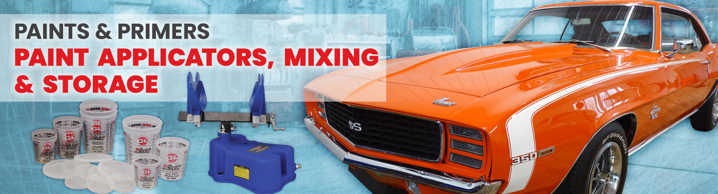 Shop the Paint Applicators, Mixing, and Storage department curated for the car enthusiast, vintage restorer, classic car and truck collector, or serious DIYer.