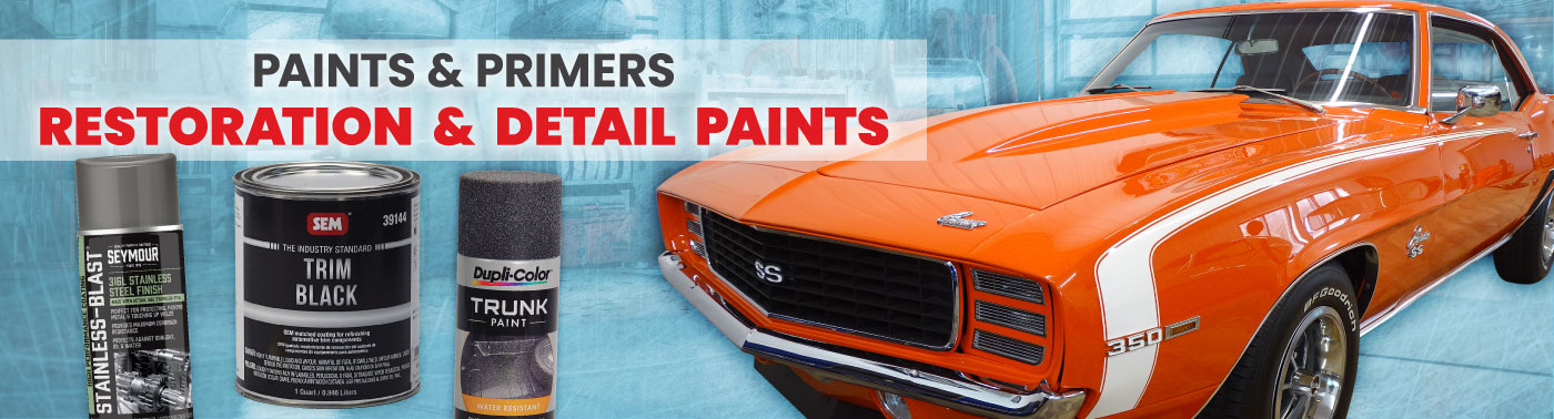 Shop the Restoration and Detail Paints department curated for the car enthusiast, vintage restorer, classic car and truck collector, or serious DIYer.