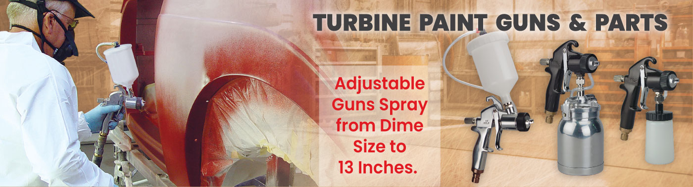 Shop the HVLP Turbine Paint Guns and Parts department curated for the car enthusiast, vintage restorer, classic car and truck collector, or serious DIYer.
