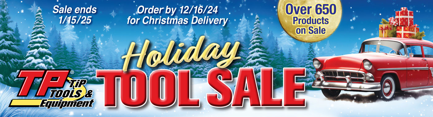 Promotional banner image: Ad image for the TP Tools HUGE Holiday Sale!