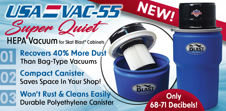 NEW Skat Blast Super-Quiet Vac-55 Vacuum!
