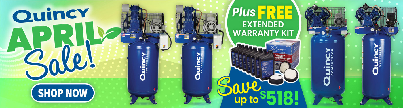 Promo image for Shop Quincy Compressors April Sale!