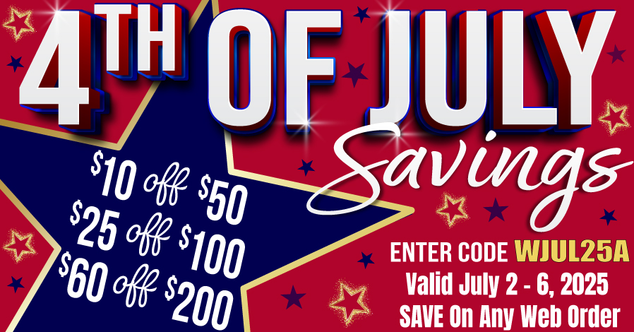 Promo Image of 4th of July Savings - SAVE up to $60!