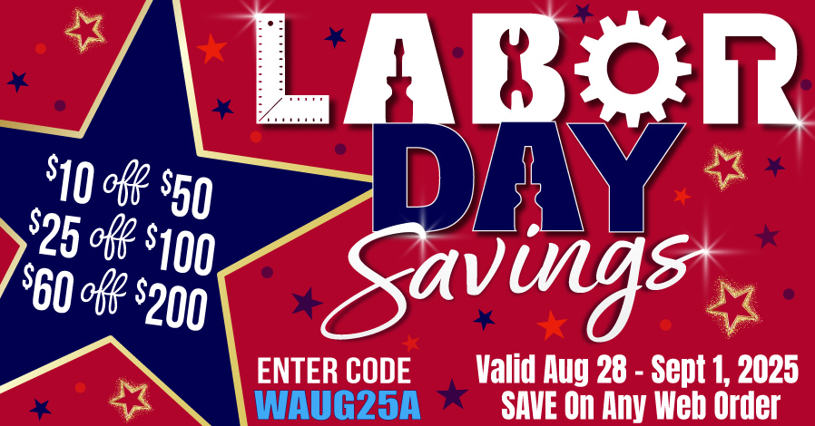 Promo Image of Labor Day Savings - SAVE up to $60!