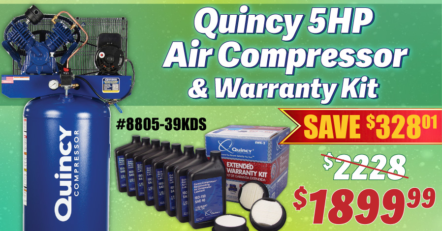 Promo Image for Shop Quincy QT-54 Pro Compressor & Warranty Kit Sale!
