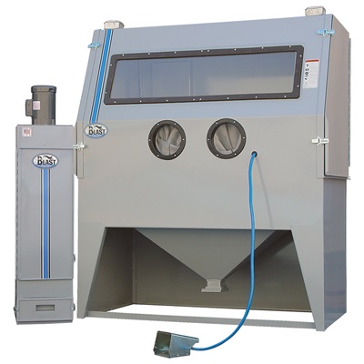 Commercial (46"-96"W) Foot-Pedal Sandblasting Cabinets