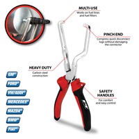 Performance Tool® Fuel Line Clip Removal Pliers