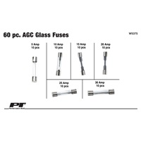 60-Pc AGC Glass Fuse Assortment