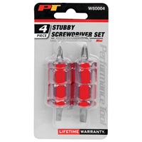 Performance Tool® 4-Pc Mini Stubby Screwdriver Set