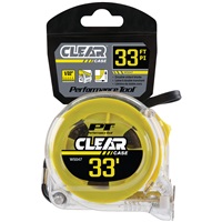 Performance Tool® 33 ft x 1" Clear Tape Measure