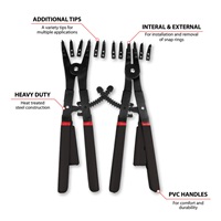 Performance Tool® 16" Snap Ring Plier Set
