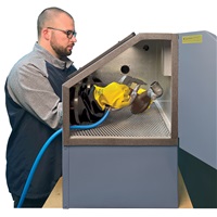 Skat Blast® USA 28 MINI Bench Top Abrasive Blast Cabinet