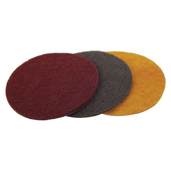 TP Tools® 6" Dia Hook & Loop Scuff Pads