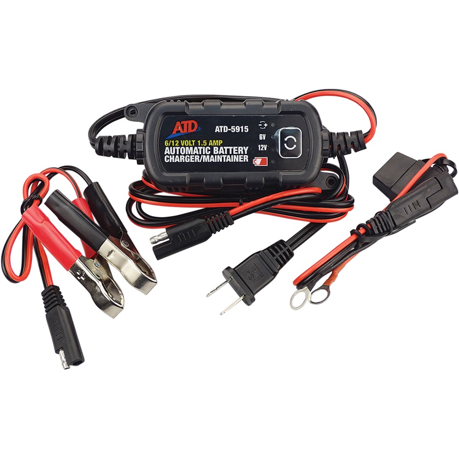 ATD 6/12-Volt 1.5 Amp Battery Charger/Maintainer