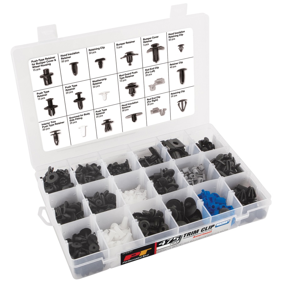 Performance Tool® 475-Pc Mazda Trim Clip Assortment