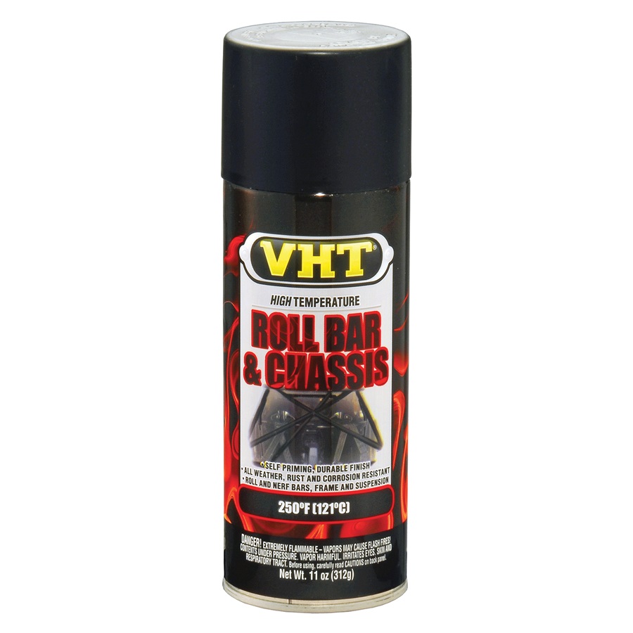 VHT® Roll Bar & Chassis Paint - Satin Black, 11 oz