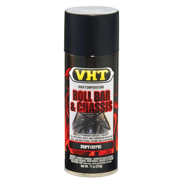 VHT® Roll Bar & Chassis Paint - Satin Black, 11 oz