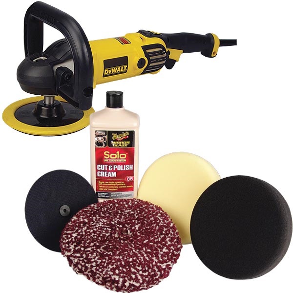 DeWALT 7" VariableSpeed Buffer/Polisher AND Meguiar's® Solo™ Polishing Kit TP Tools & Equipment