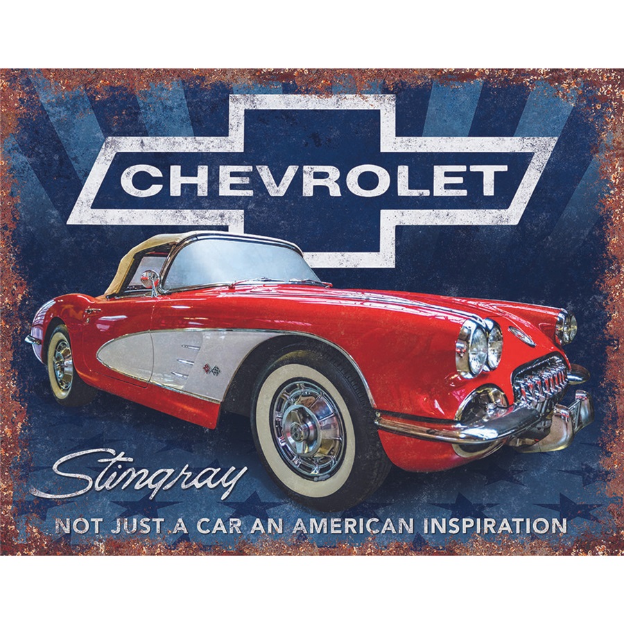 Stingray Inspiration Tin Sign - 16"W x 12-1/2"H