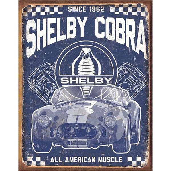 Shelby - American Muscle Tin Sign - 12-1/2"W x 16"H