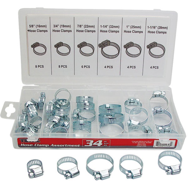 34-Pc Hose Clamp Assortment