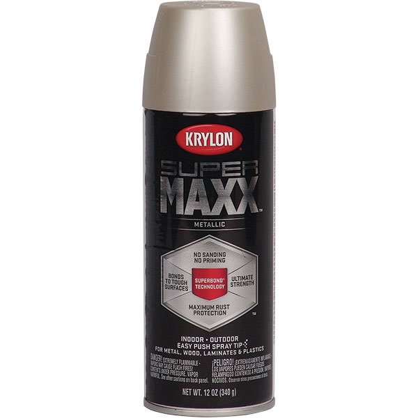 Krylon® Supermaxx® Metallic Paint - Nickel, 12 oz - TP Tools & Equipment