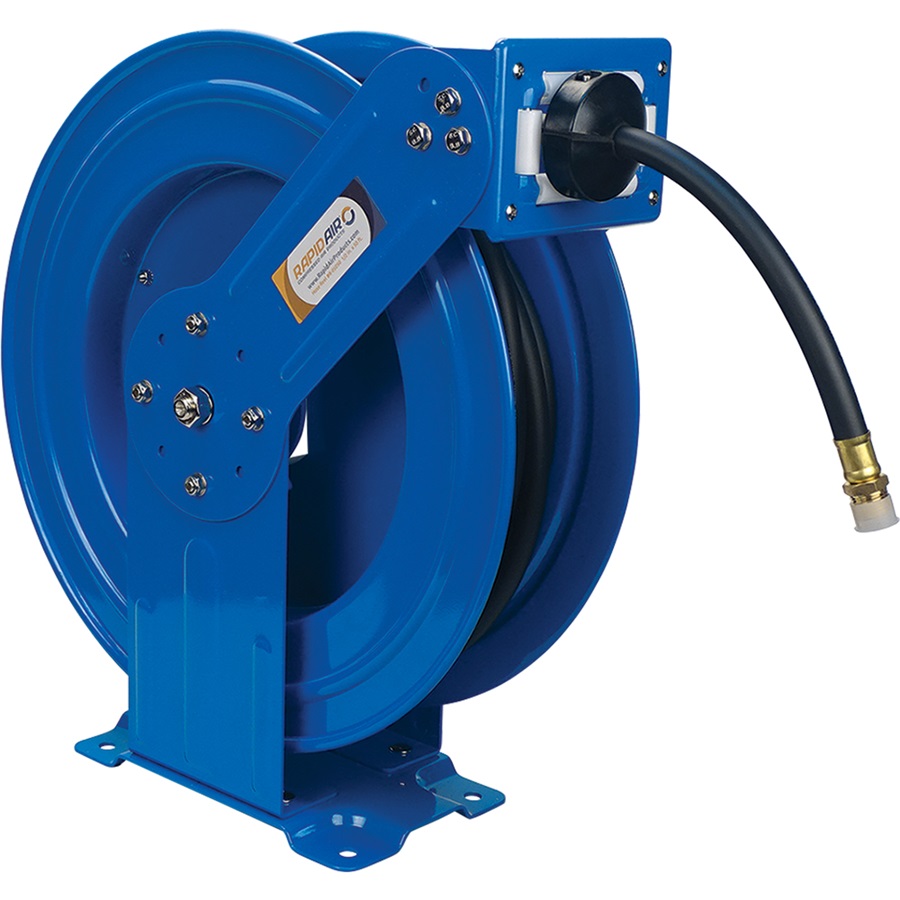 RapidAir Premium Air Hose Reel - 1/2" x 50 ft with Hose