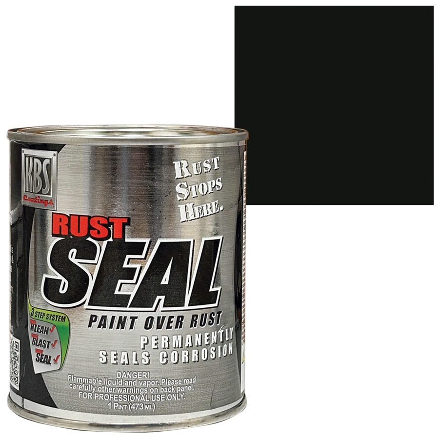 KBS RustSeal Satin Black Rust Preventive Coating, Pint