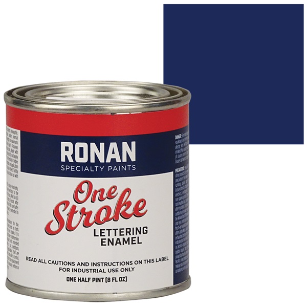 RONAN One Stroke Lettering Enamel Paint - Dark Blue