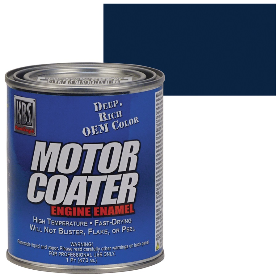 KBS Motor Coater Engine Enamel - Cadillac Dark Blue, Pint