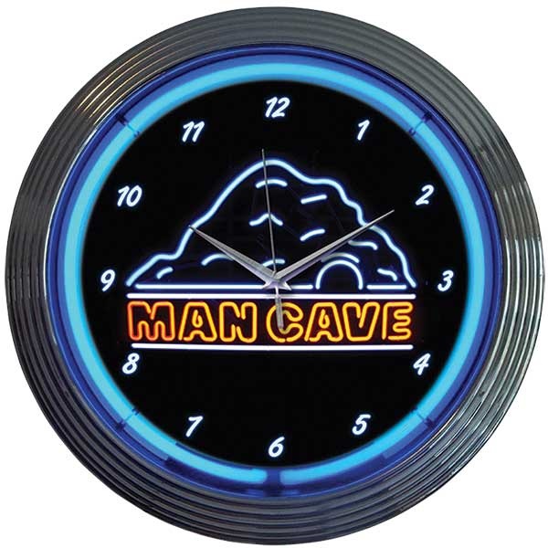 Mancave Neon Wall Clock