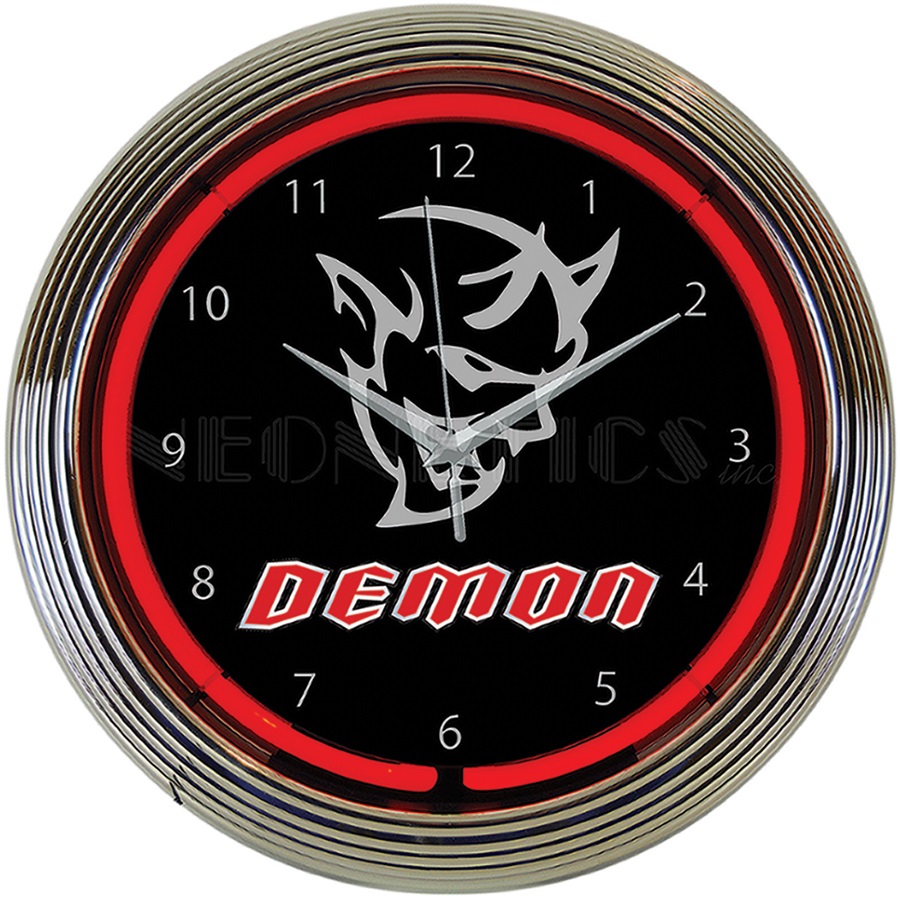 Dodge Demon Neon Wall Clock