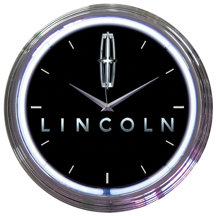 Ford Lincoln Neon Wall Clock