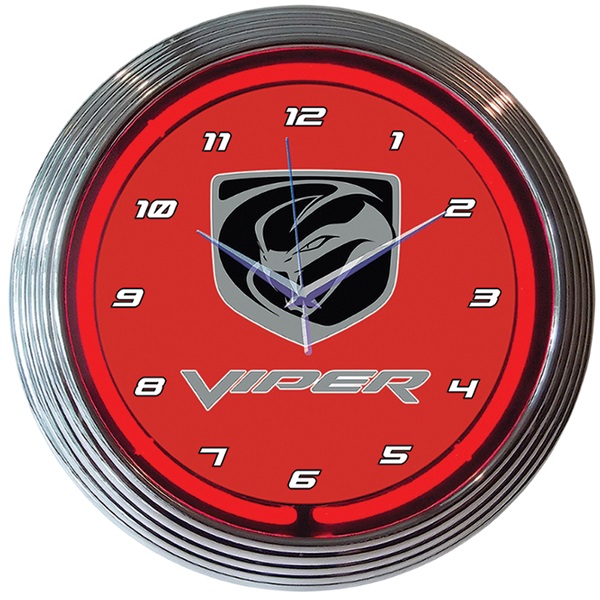 Dodge Viper Neon Wall Clock