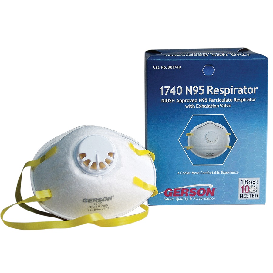 Gerson® N95 Respirator/Mask with Check Valve