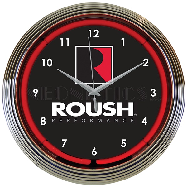 Roush Performance Neon Wall Clock