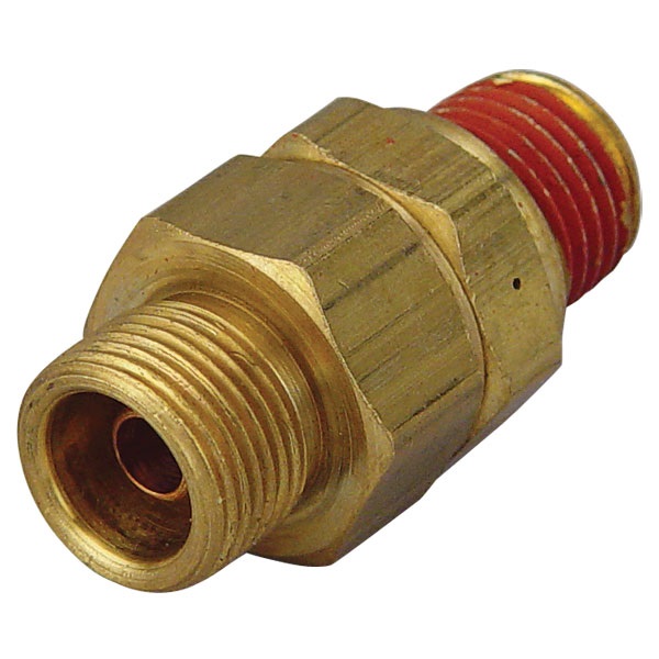 Air Compressor Check Valve - Inline Unloading, 3/8" Male OD - TP Tools