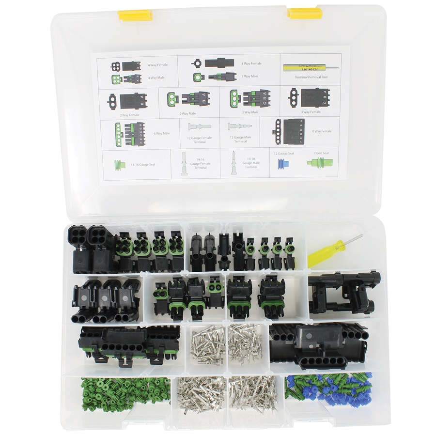 American Autowire 429-Pc Weather Pack Terminal & Connector Kit