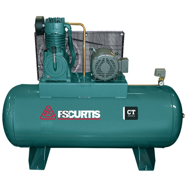 FS-Curtis 10HP, 2-Cyl, 2-Stage 120-Gal H.D. Air Compressor