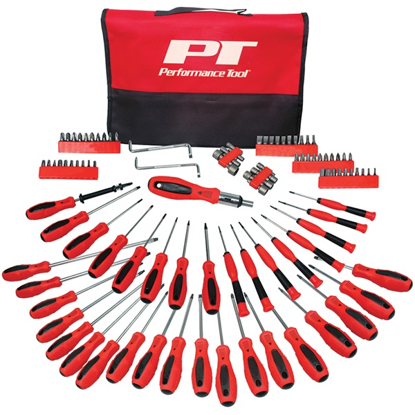 Performance Tool® 100-Pc Screwdriver Set with Pouch